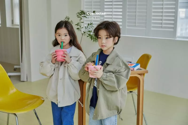 Concocter - Korean Children Fashion - #kidsshorts - Cotton Overfit Field Jumper - 10