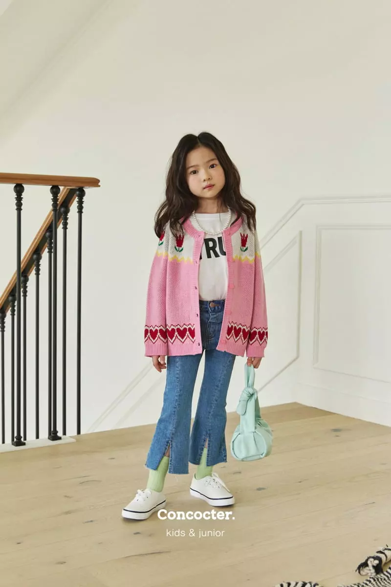 Concocter - Korean Children Fashion - #kidsshorts - Side Slit Span Bootscut Pants - 3