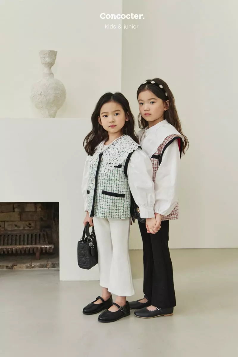 Concocter - Korean Children Fashion - #kidsshorts - Span Sticky Bootscut Pants - 6
