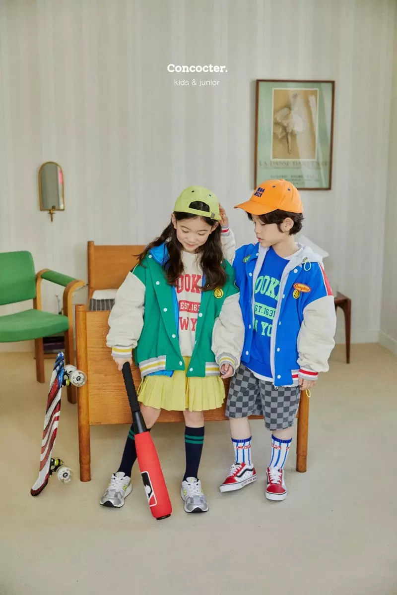 Concocter - Korean Children Fashion - #kidsstore - Bans Check Shorts - 2