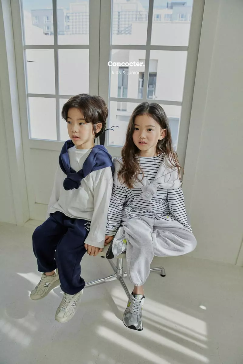 Concocter - Korean Children Fashion - #kidsstore - 1+1 Layered Slit Tee - 11