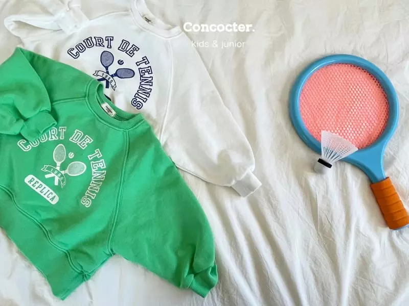 Concocter - Korean Children Fashion - #kidsstore - Tennis Raglan Sweatshirt - 8
