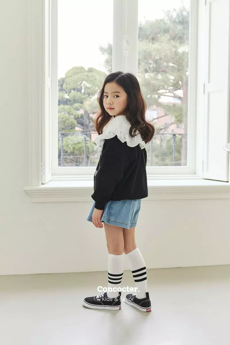 Concocter - Korean Children Fashion - #kidsstore - Denim Wrinkle Pants - 3
