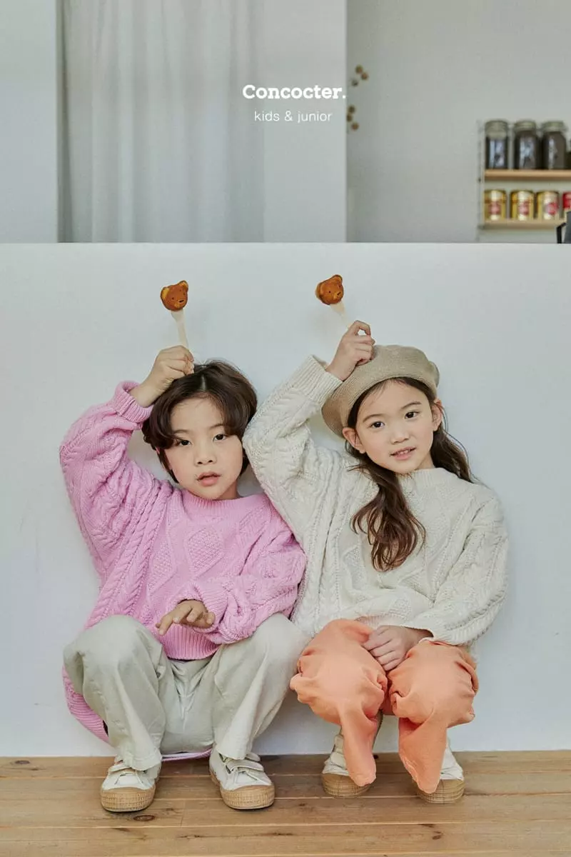 Concocter - Korean Children Fashion - #kidzfashiontrend - Sweet Round Knit Tee - 3