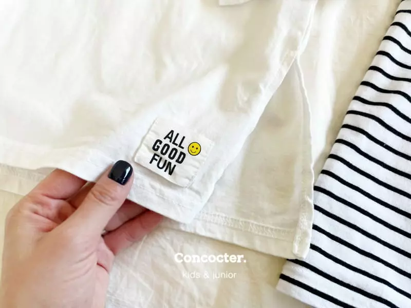 Concocter - Korean Children Fashion - #kidzfashiontrend - 1+1 Layered Slit Tee - 12