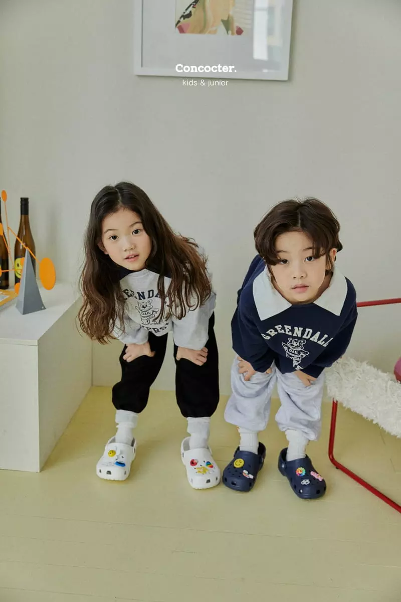 Concocter - Korean Children Fashion - #kidzfashiontrend - Collar Bear Sweatshirt - 5