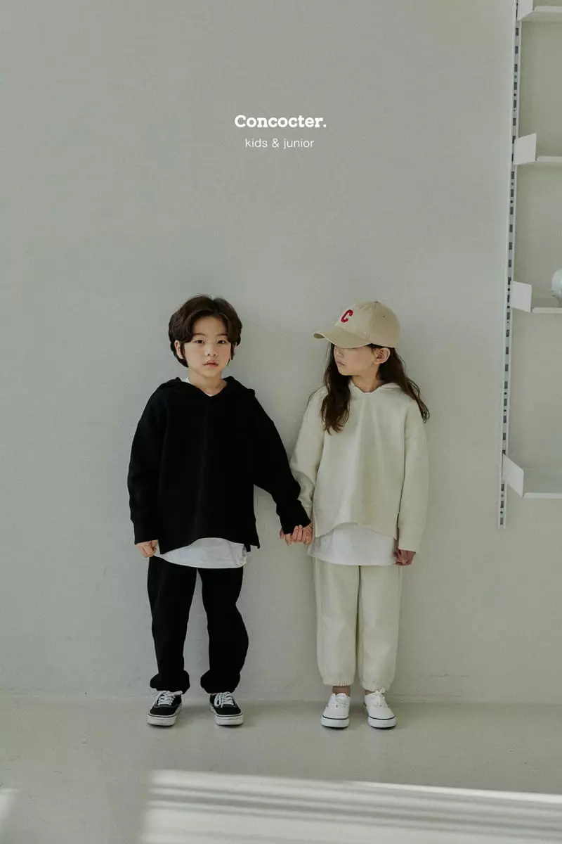 Concocter - Korean Children Fashion - #kidsstore - Awesome Hoody Top Bottom Set with Mom - 4