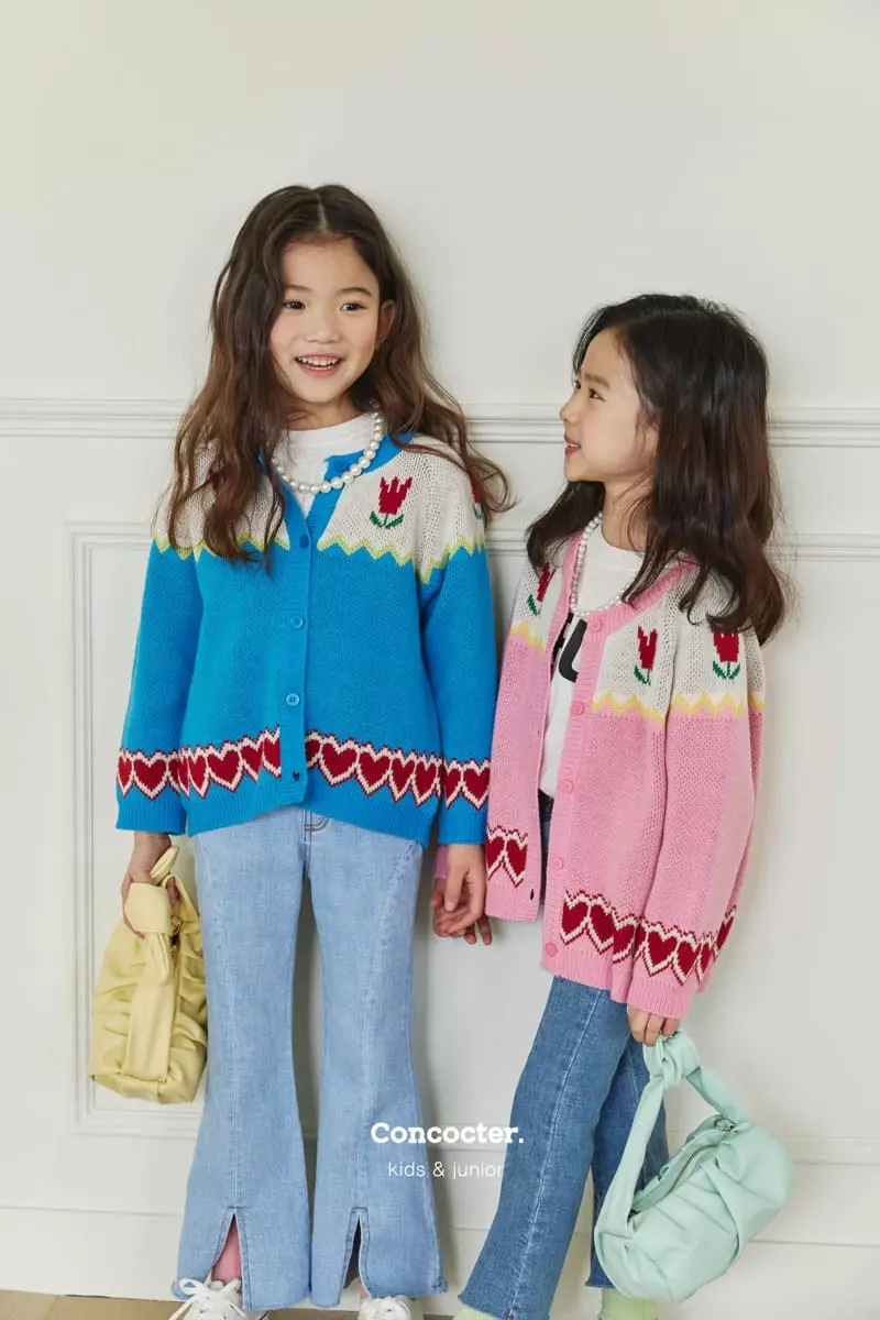 Concocter - Korean Children Fashion - #kidzfashiontrend - Side Slit Span Bootscut Pants - 5