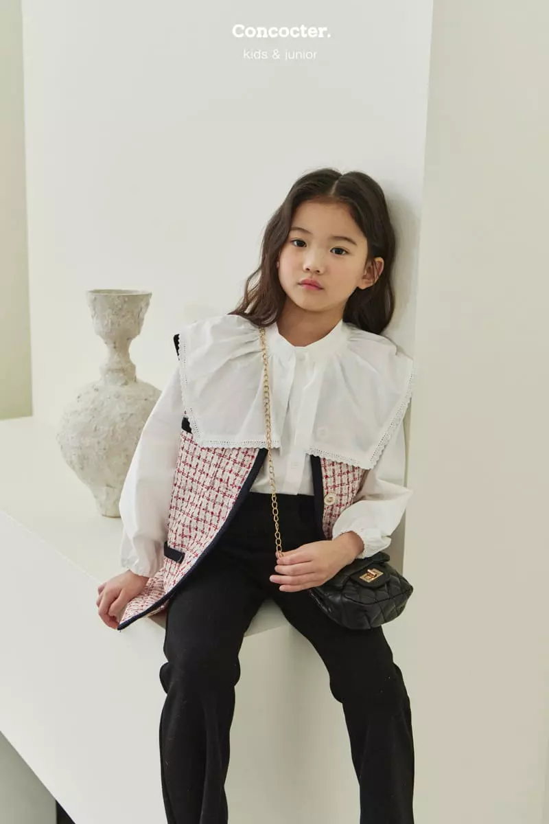 Concocter - Korean Children Fashion - #kidzfashiontrend - Twid Boxy Vest