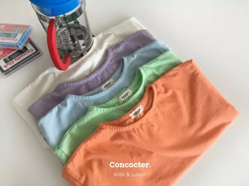 Concocter - Korean Children Fashion - #Kfashion4kids - Loose Sliket Basic Tee - 4