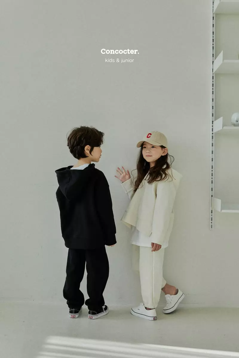 Concocter - Korean Children Fashion - #littlefashionista - Awesome Hoody Top Bottom Set with Mom - 6