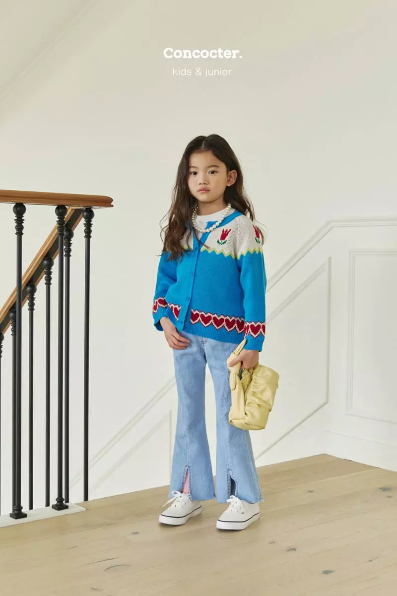 Concocter - Korean Children Fashion - #littlefashionista - Side Slit Span Bootscut Pants - 7