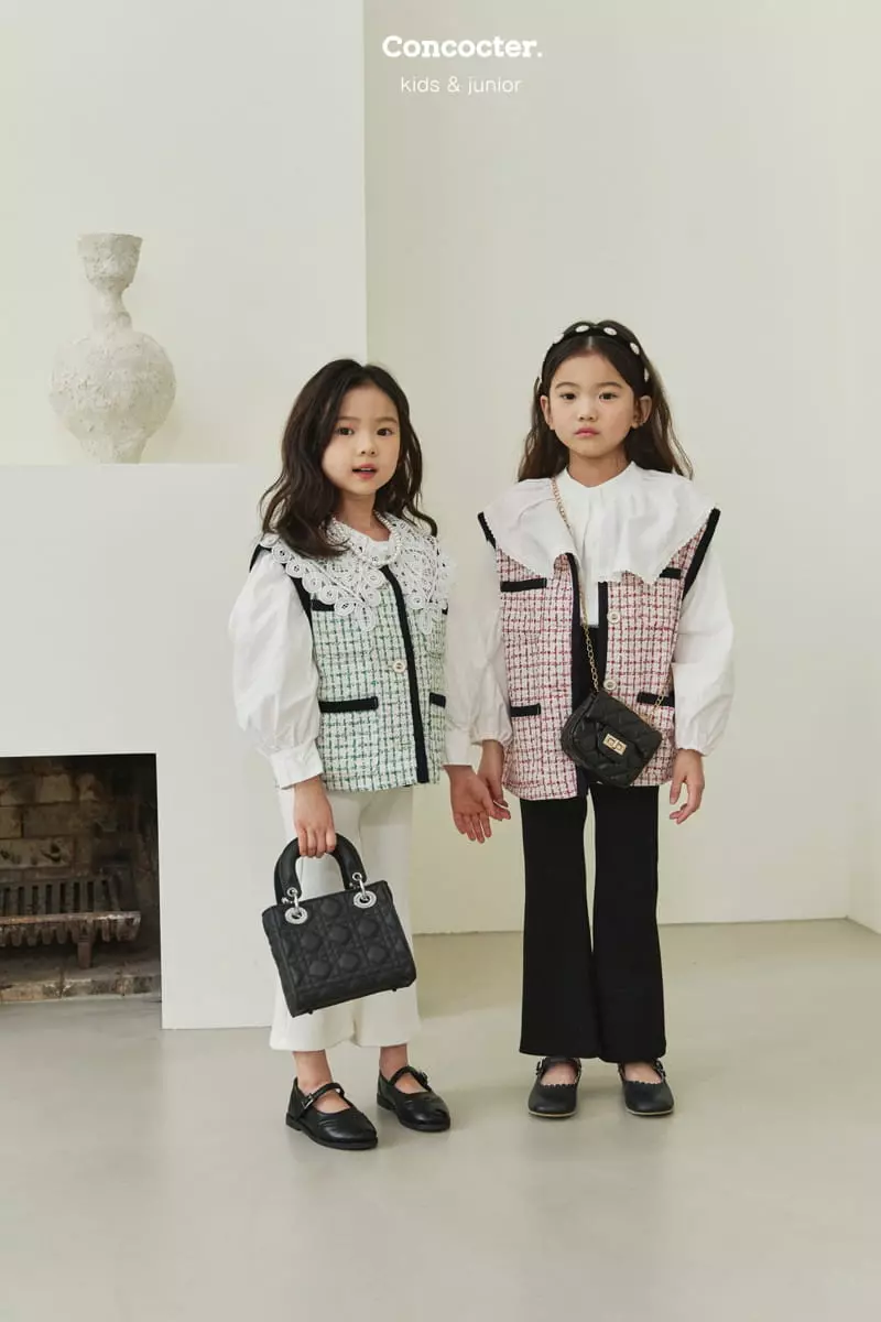 Concocter - Korean Children Fashion - #Kfashion4kids - Square Collar Blouse - 4