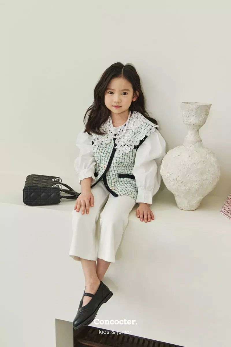 Concocter - Korean Children Fashion - #littlefashionista - Twid Boxy Vest - 3