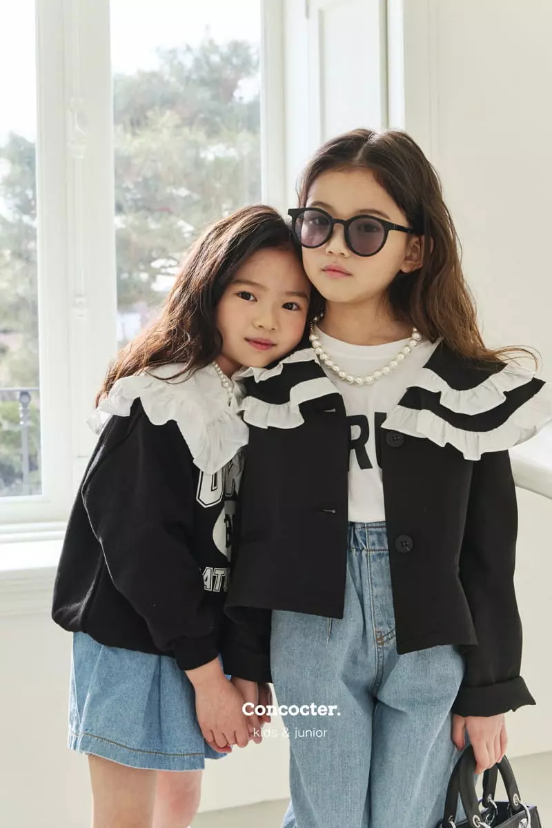 Concocter - Korean Children Fashion - #littlefashionista - 2 Frill Collar Jacket - 2