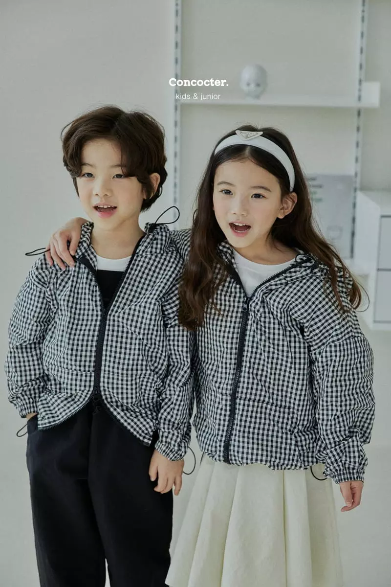Concocter - Korean Children Fashion - #magicofchildhood - Check Wind Breaker  - 3