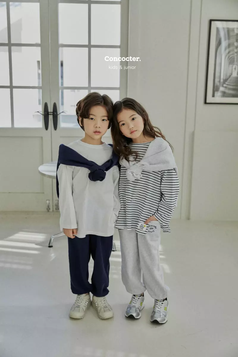 Concocter - Korean Children Fashion - #magicofchildhood - 1+1 Layered Slit Tee