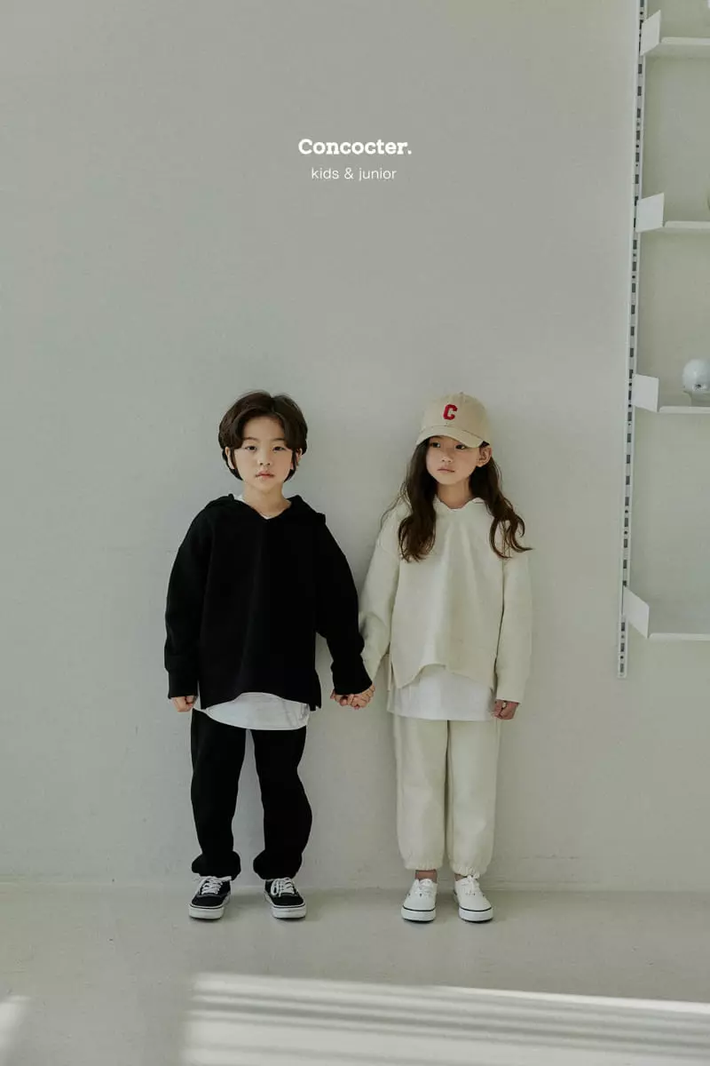 Concocter - Korean Children Fashion - #magicofchildhood - Awesome Hoody Top Bottom Set with Mom - 7