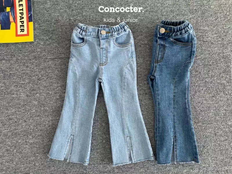 Concocter - Korean Children Fashion - #magicofchildhood - Side Slit Span Bootscut Pants - 8