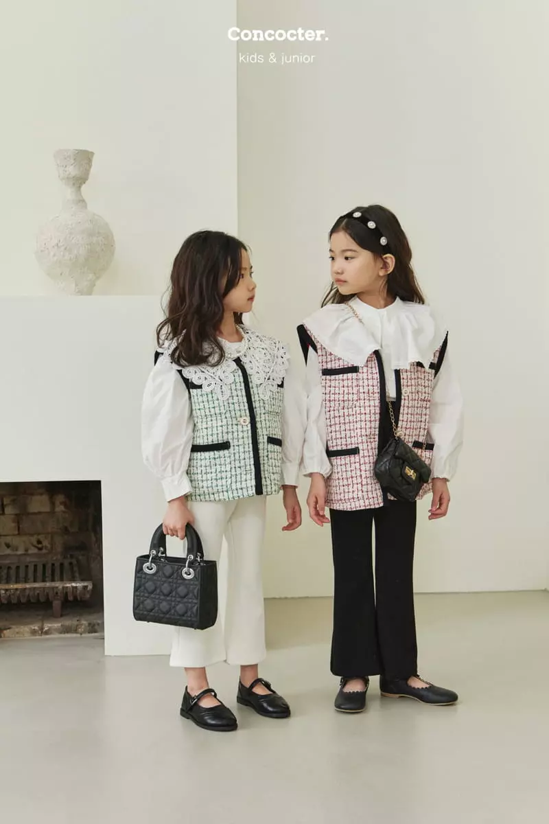 Concocter - Korean Children Fashion - #magicofchildhood - Square Collar Blouse - 5