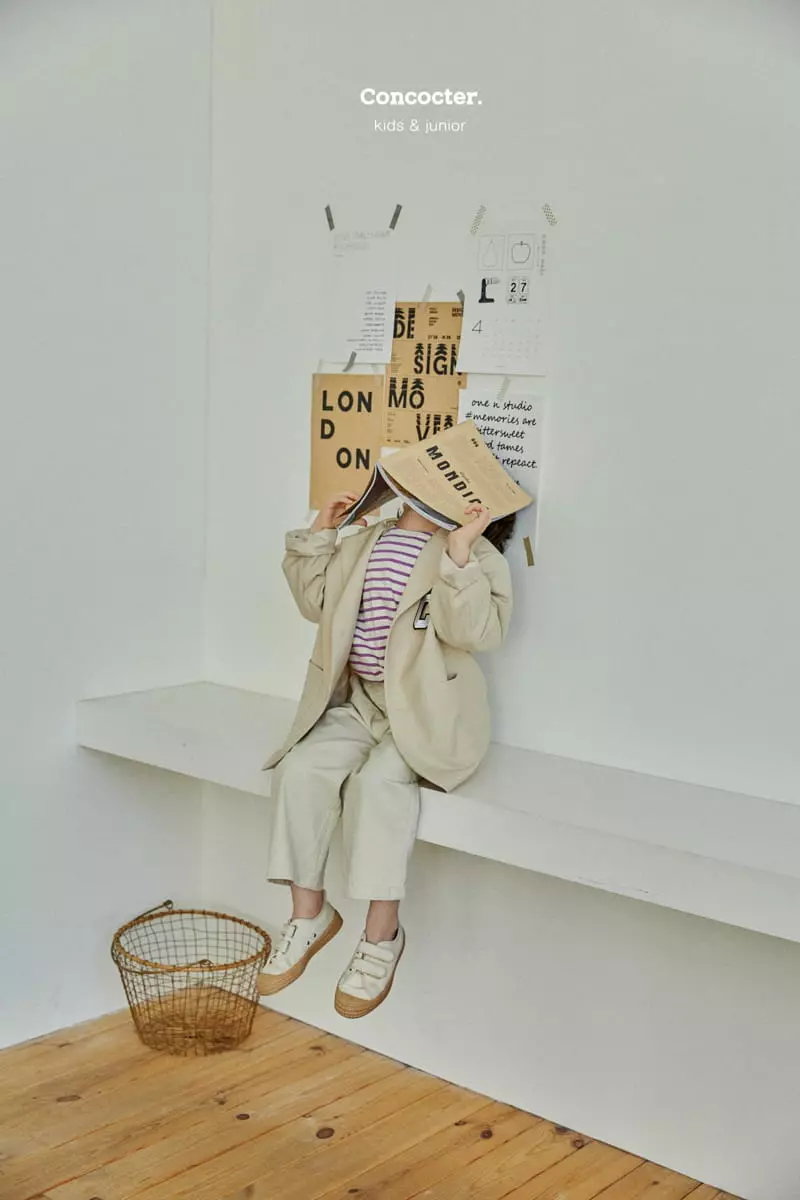 Concocter - Korean Children Fashion - #magicofchildhood - Loose Stripes Tee - 4