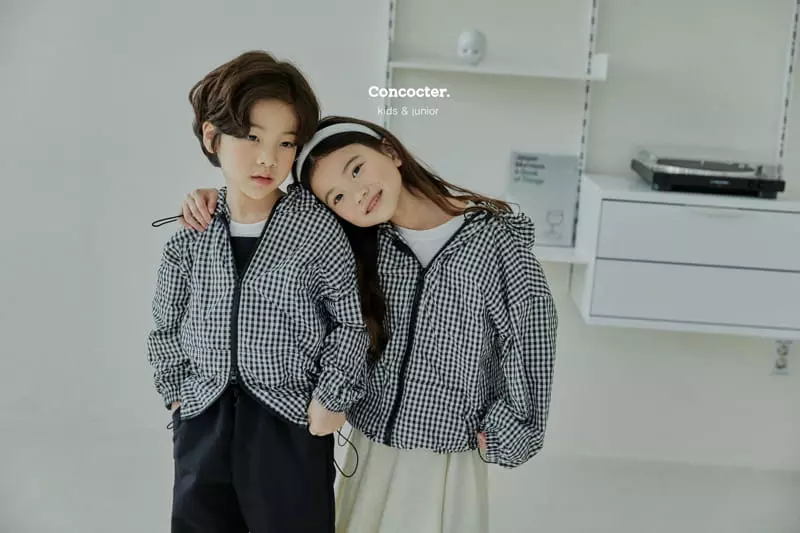 Concocter - Korean Children Fashion - #magicofchildhood - Check Wind Breaker  - 4