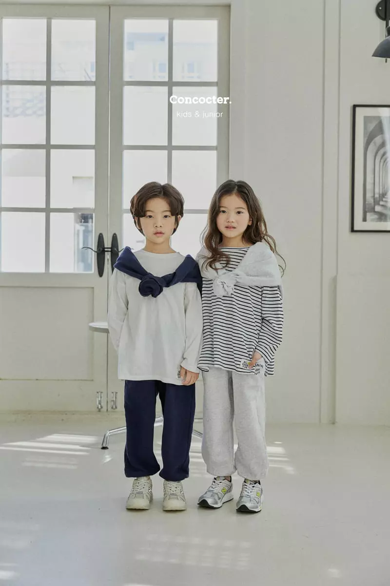Concocter - Korean Children Fashion - #minifashionista - 1+1 Layered Slit Tee - 2