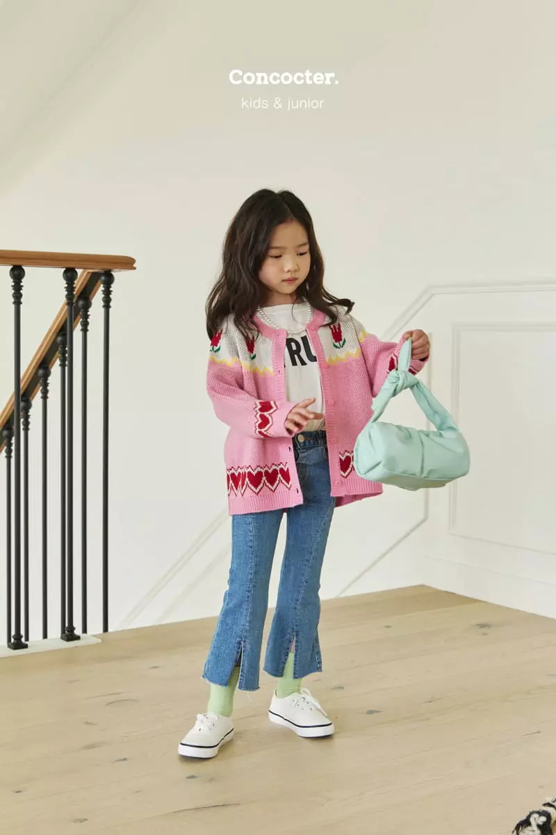 Concocter - Korean Children Fashion - #minifashionista - Mi U Floral Cardigan - 10