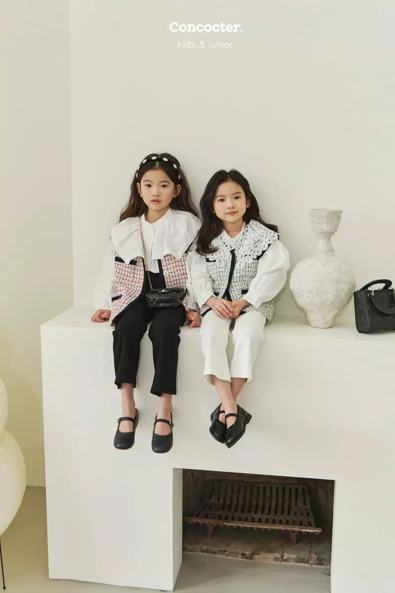 Concocter - Korean Children Fashion - #minifashionista - Twid Boxy Vest - 5