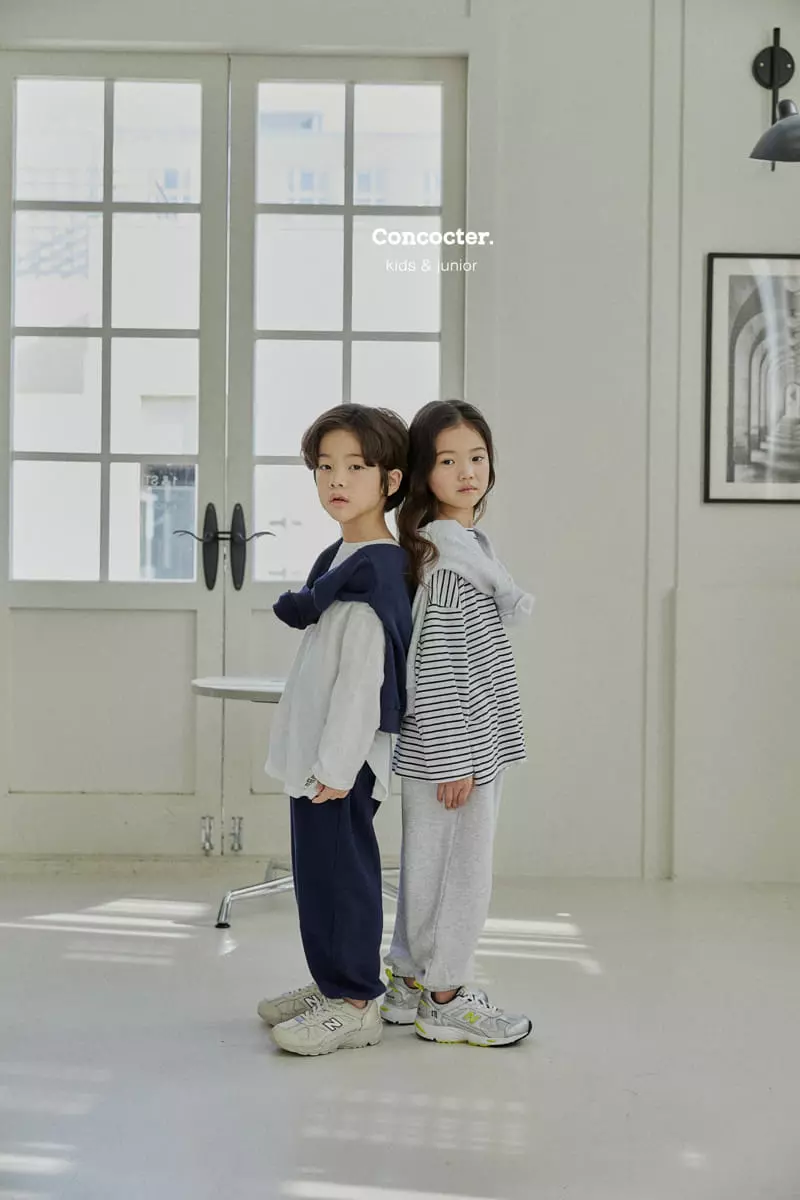Concocter - Korean Children Fashion - #prettylittlegirls - 1+1 Layered Slit Tee - 3