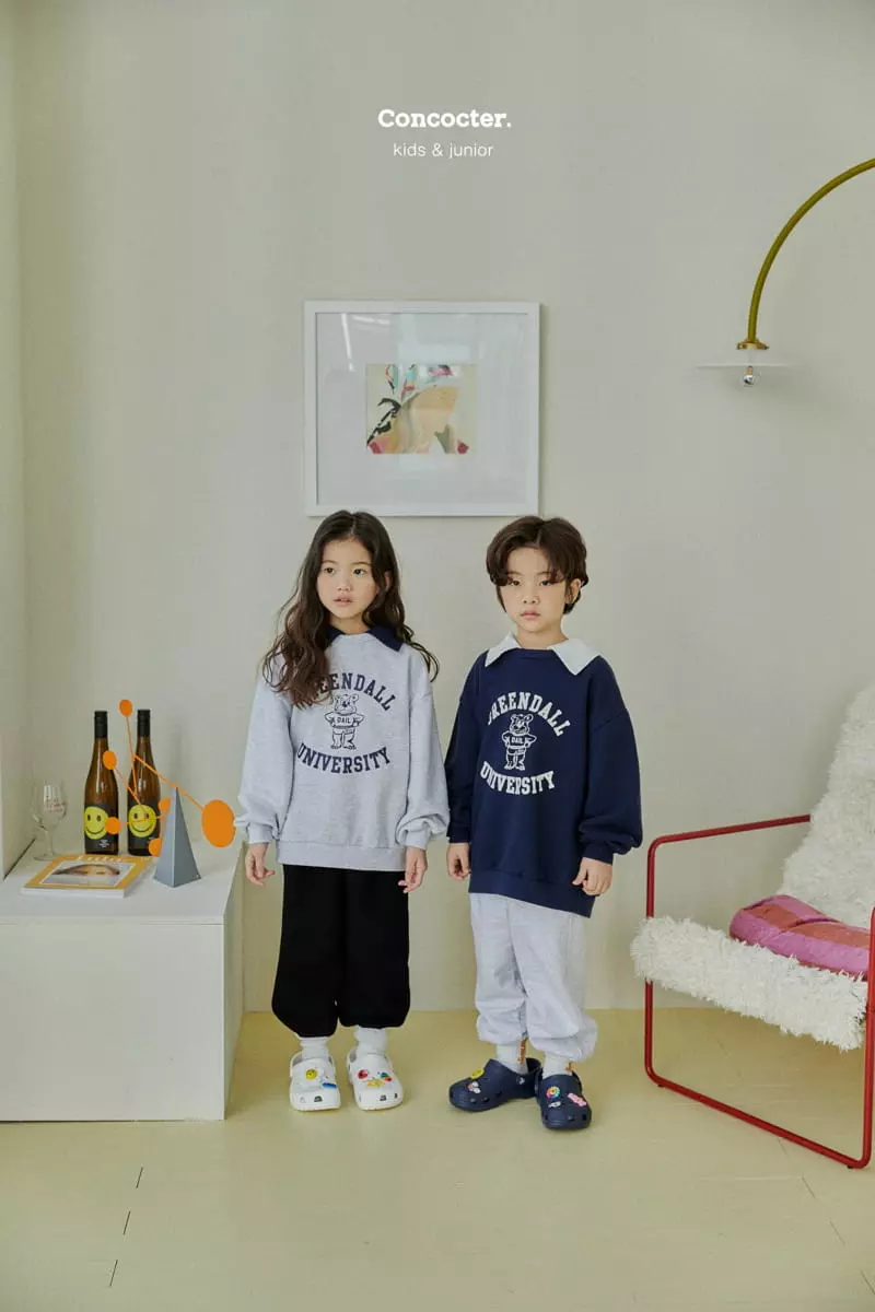 Concocter - Korean Children Fashion - #prettylittlegirls - Collar Bear Sweatshirt - 10