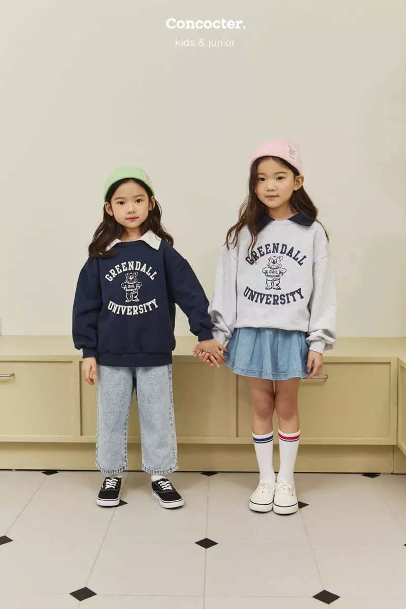 Concocter - Korean Children Fashion - #prettylittlegirls - Denim Wrinkle Pants - 9
