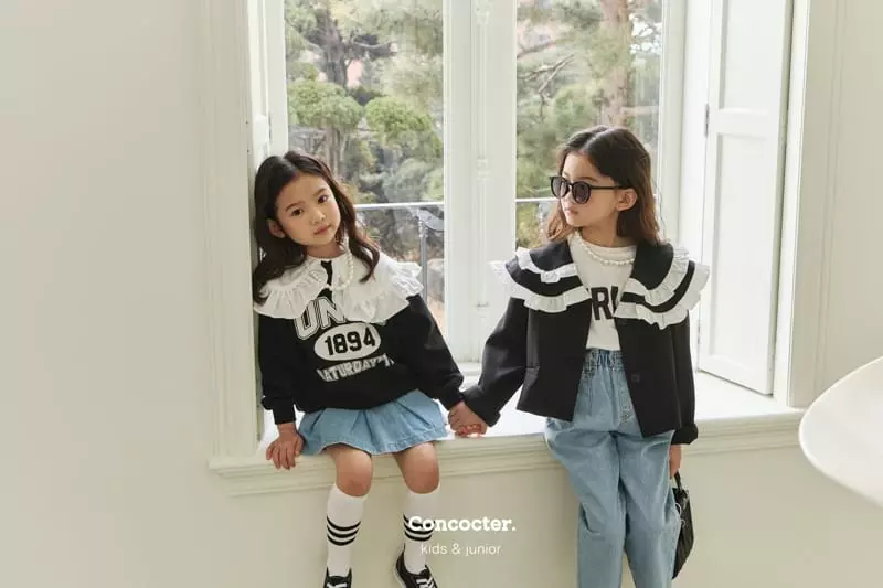 Concocter - Korean Children Fashion - #prettylittlegirls - 2 Frill Collar Jacket - 5