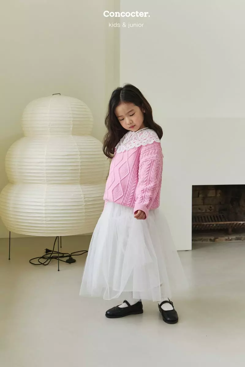 Concocter - Korean Children Fashion - #stylishchildhood - Sweet Round Knit Tee - 11