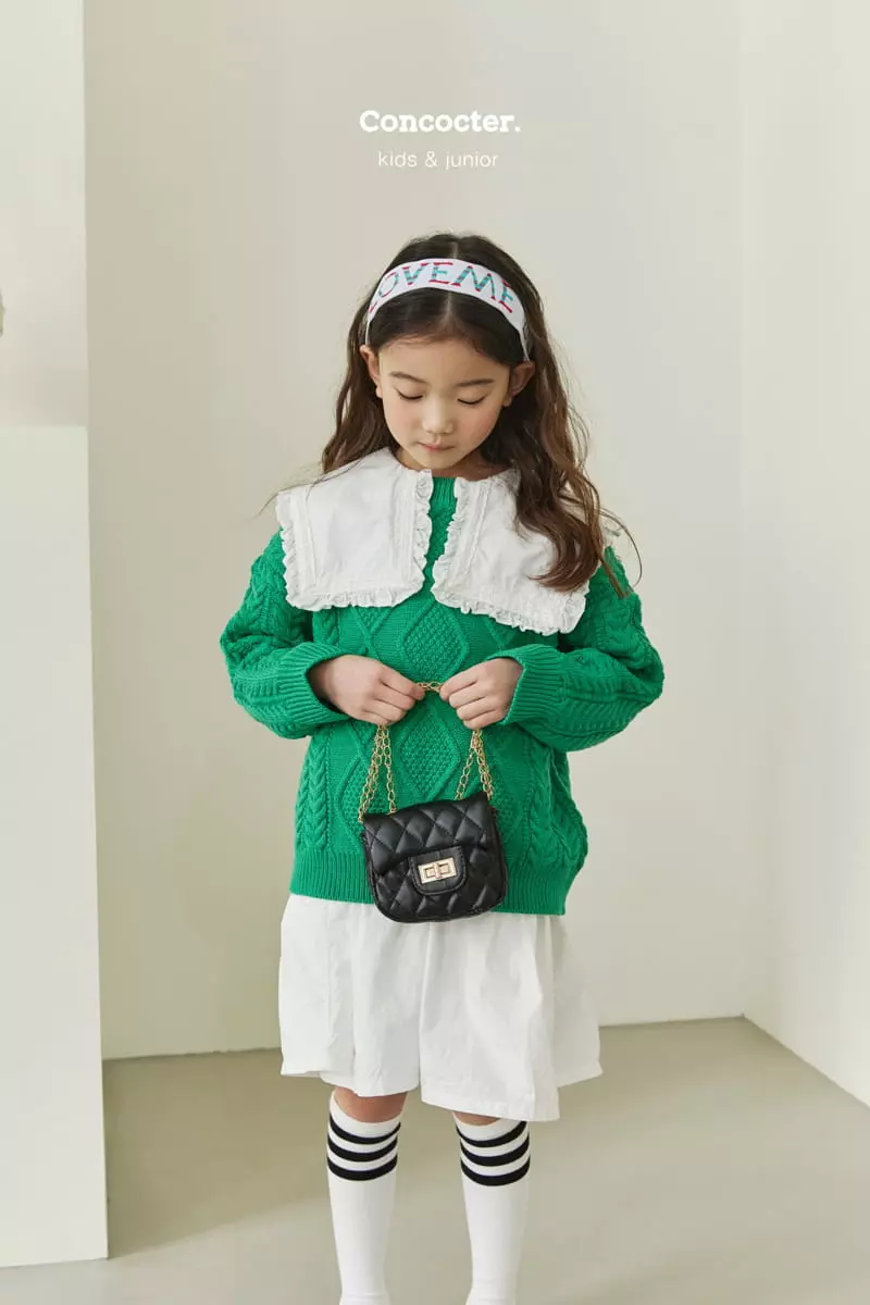 Concocter - Korean Children Fashion - #todddlerfashion - Sweet Round Knit Tee - 9