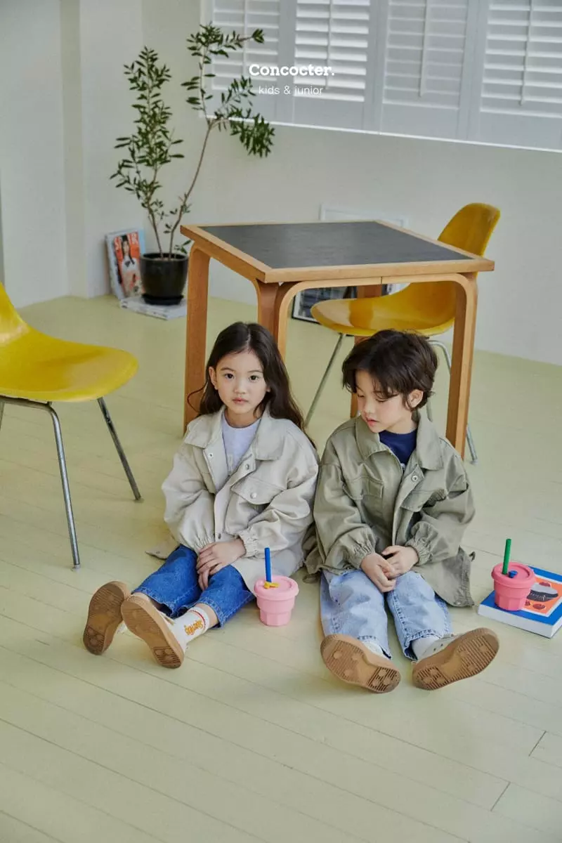 Concocter - Korean Children Fashion - #todddlerfashion - Cotton Overfit Field Jumper - 2
