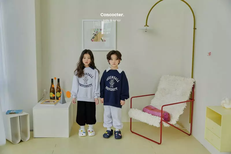 Concocter - Korean Children Fashion - #todddlerfashion - Collar Bear Sweatshirt - 11