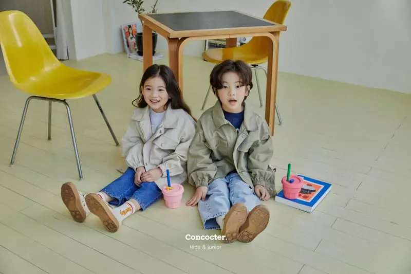 Concocter - Korean Children Fashion - #toddlerclothing - Cotton Overfit Field Jumper - 3