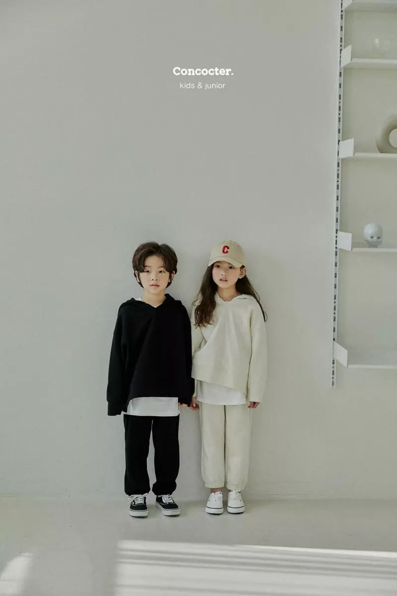 Concocter - Korean Children Fashion - #toddlerclothing - Awesome Hoody Top Bottom Set with Mom - 11