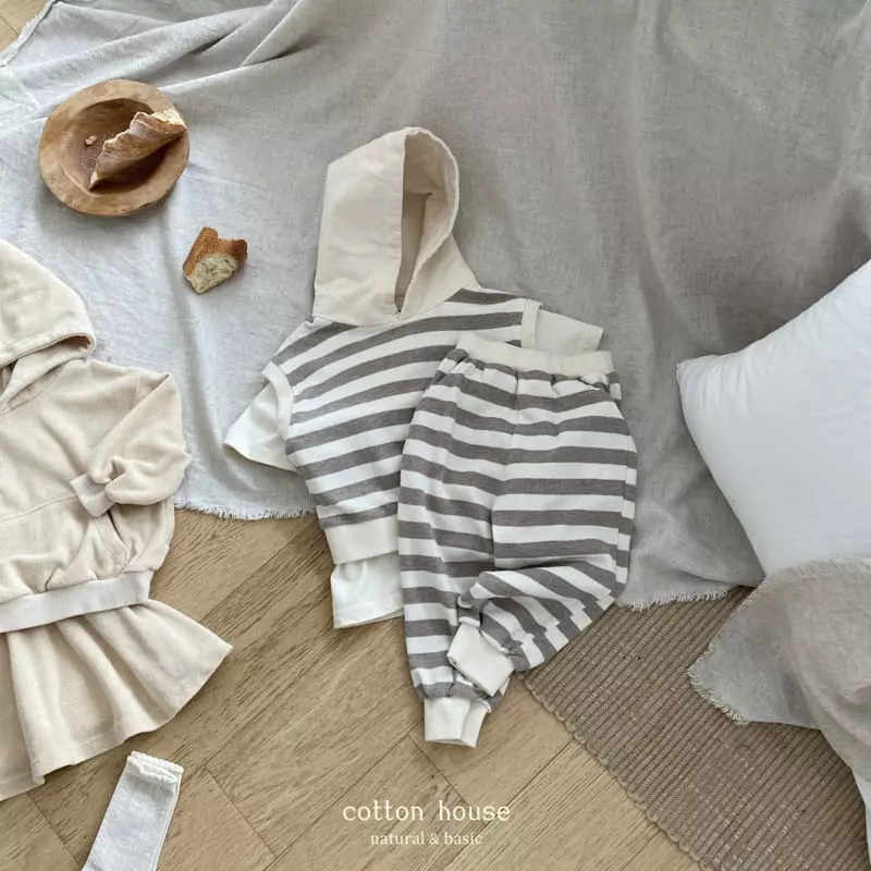 Cotton House - Korean Children Fashion - #childofig - Layered Short Sleeves Te - 9