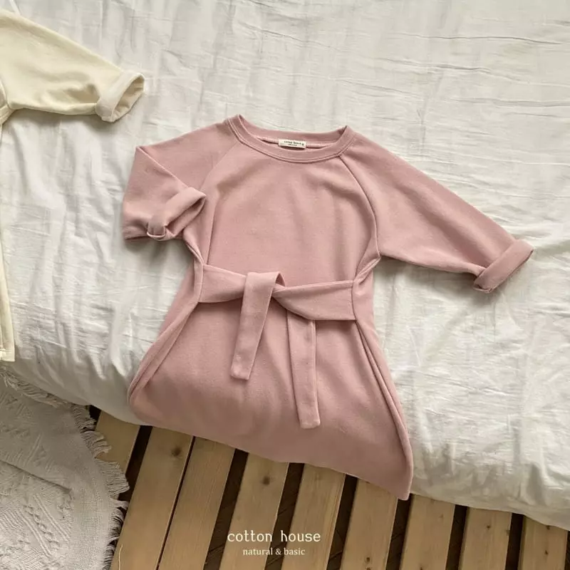 Cotton House - Korean Children Fashion - #discoveringself - Ribbon one-piece - 4