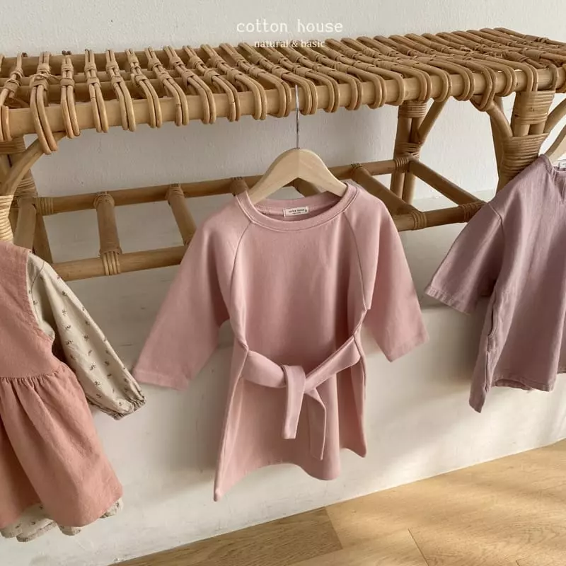 Cotton House - Korean Children Fashion - #kidsshorts - Ribbon one-piece - 5