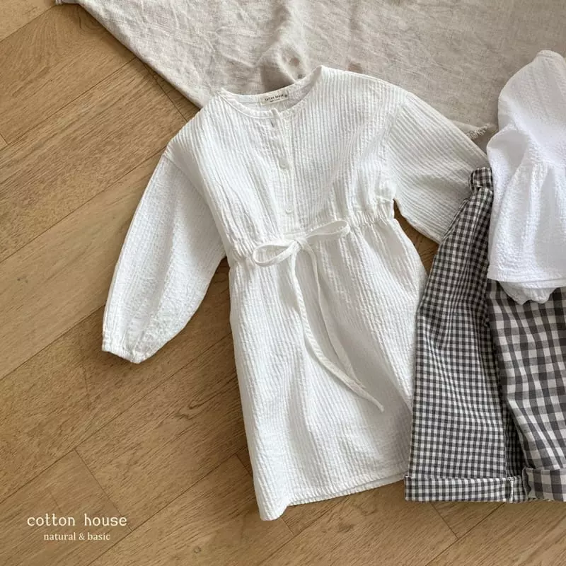 Cotton House - Korean Children Fashion - #kidsstore - Natural One-piece