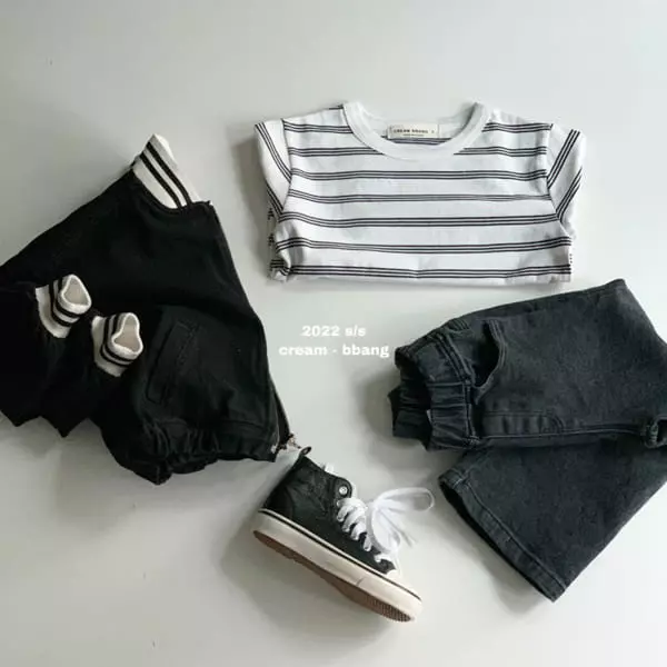 Cream Bbang - Korean Children Fashion - #Kfashion4kids - Daily Stipes Tee - 6