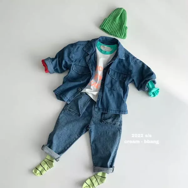 Cream Bbang - Korean Children Fashion - #Kfashion4kids - Point Pocket Jeans