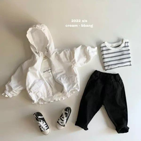 Cream Bbang - Korean Children Fashion - #childofig - Daily Stipes Tee - 11
