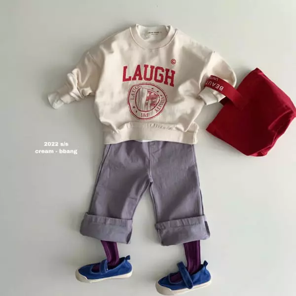 Cream Bbang - Korean Children Fashion - #childofig - Cotton Wide Pants - 2