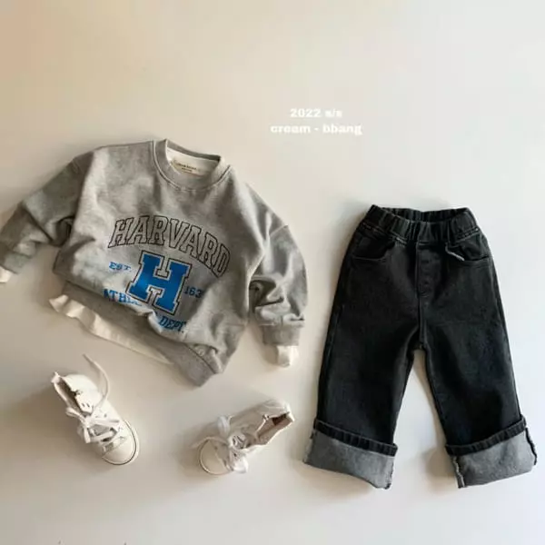 Cream Bbang - Korean Children Fashion - #childofig - DB Denim Wide Pants - 10