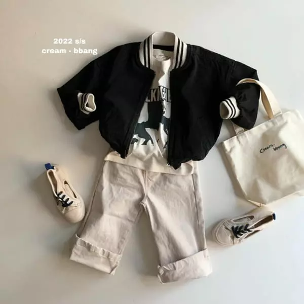 Cream Bbang - Korean Children Fashion - #childofig - Talking Short Sleeves Tee - 5