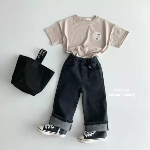 Cream Bbang - Korean Children Fashion - #childrensboutique - DB Denim Wide Pants - 11
